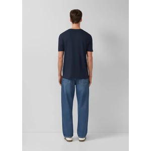 Kép 4/7 - T-shirt in flame yarn structure with breast pocket