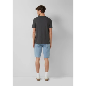 Kép 4/7 - T-shirt in flame yarn structure with breast pocket