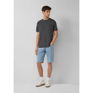 Kép 3/7 - T-shirt in flame yarn structure with breast pocket