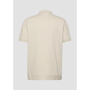 Kép 4/7 - Structured cotton polo shirt with cuffs