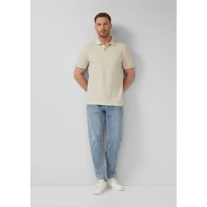 Kép 3/7 - Structured cotton polo shirt with cuffs
