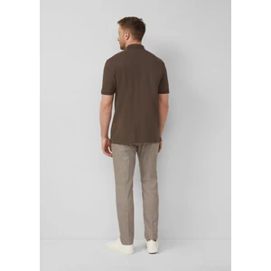 Kép 4/8 - Polo shirt in stretch cotton blend piqué