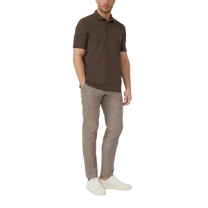 Kép 6/8 - Polo shirt in stretch cotton blend piqué
