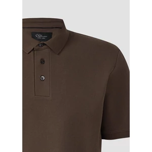 Kép 8/8 - Polo shirt in stretch cotton blend piqué
