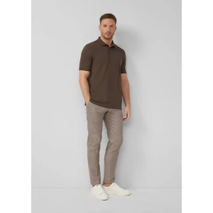 Kép 3/8 - Polo shirt in stretch cotton blend piqué