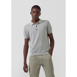 Kép 1/7 - Structured knitted polo shirt