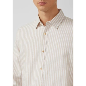 Kép 5/8 - Regular fit: linen blend shirt with stripes