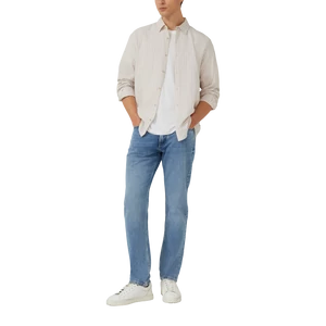 Kép 6/8 - Regular fit: linen blend shirt with stripes