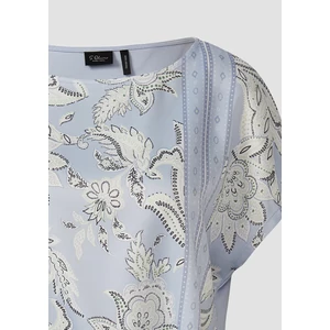Kép 7/7 - Blouse shirt with bateau neckline and tie detail