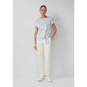 Kép 3/7 - Blouse shirt with bateau neckline and tie detail