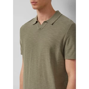Kép 5/7 - Knitted polo shirt with a flame yarn structure