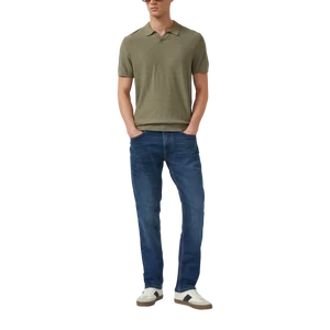 Kép 6/7 - Knitted polo shirt with a flame yarn structure
