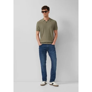 Kép 3/7 - Knitted polo shirt with a flame yarn structure