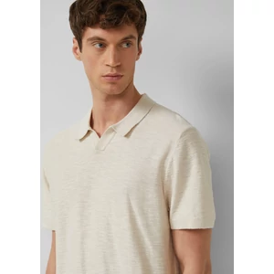 Kép 5/7 - Knitted polo shirt with a flame yarn structure