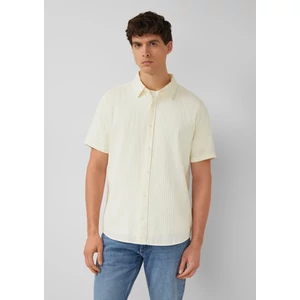 Kép 1/8 - Regular fit: short-sleeved shirt with textured stripes