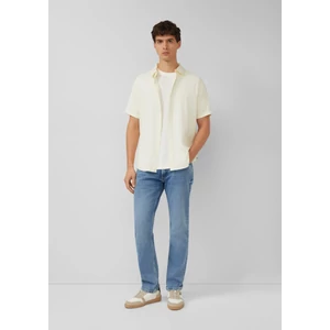Kép 3/8 - Regular fit: short-sleeved shirt with textured stripes