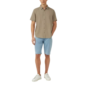 Kép 6/7 - Regular fit: short-sleeved shirt with textured stripes