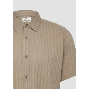 Kép 7/7 - Regular fit: short-sleeved shirt with textured stripes