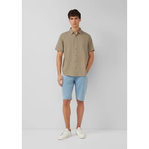 Kép 3/7 - Regular fit: short-sleeved shirt with textured stripes