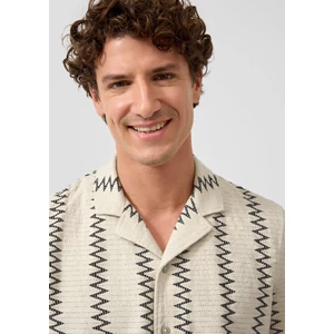 Kép 5/6 - Resort fit: patterned crochet shirt