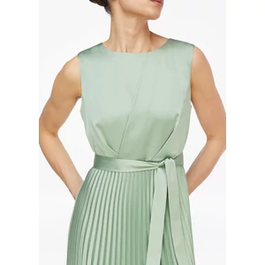 Kép 5/7 - Satin dress with pleated skirt