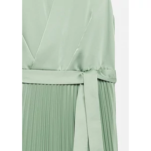Kép 7/7 - Satin dress with pleated skirt