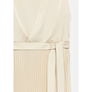 Kép 7/7 - Satin dress with pleated skirt
