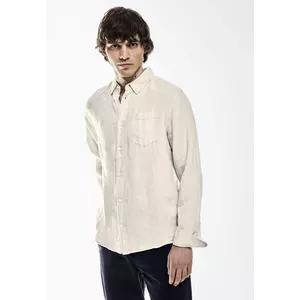 Kép 2/2 - garment dye linen shirt, butto