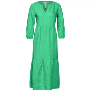 Kép 3/4 - OTLT LS_solid Linen Midi Ethno Dres 2404 SLE06