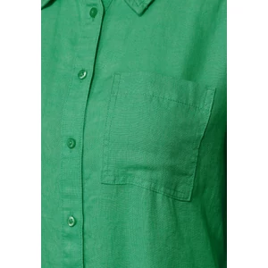 Kép 4/4 - Ruha - LS_solid Linen Shirt Dress 2404