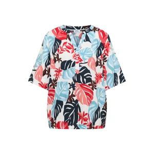 Kép 4/7 - Blúz - AOP Split Neck Blouse - 2606