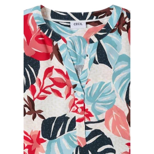 Kép 5/7 - Blúz - AOP Split Neck Blouse - 2606