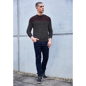 Kép 4/6 - Pulóver - Structured stripe pullover 2510