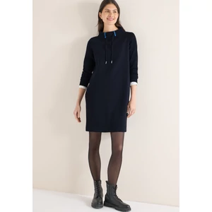 Kép 4/6 - Ruha - Solid Funnel Neck Dress 2601