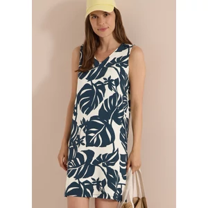 Kép 1/7 - Ruha - Leaves AOP Jersey Dress - 2606
