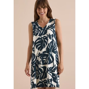 Kép 7/7 - Ruha - Leaves AOP Jersey Dress - 2606