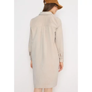 Kép 3/6 - OTLT Ruha - Solid Big Corduroy Dress 2510 WS02