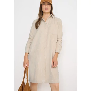 Kép 4/6 - OTLT Ruha - Solid Big Corduroy Dress 2510 WS02