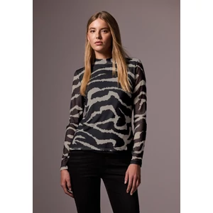 Kép 1/7 - Póló - printed mesh turtle neck shirt 2411