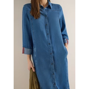Kép 4/6 - Ruha - Washed Denim Look Dress 2602