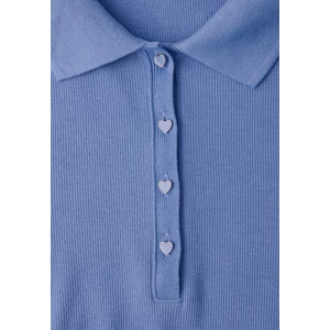 Kép 6/6 - Póló - LTD QR_Studio_rib polo shirt w 2602