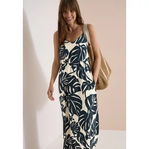 Kép 3/7 - Ruha - Leaves AOP Maxi Dress - 2606