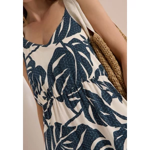Kép 6/7 - Ruha - Leaves AOP Maxi Dress - 2606