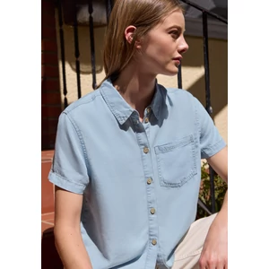 Kép 1/7 - Blúz-Ing - LTD QR Studio_Denim Blouse,lig - 26FS