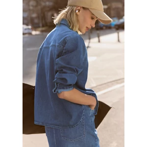Kép 3/6 - Blúz-Ing - Studio Style Blouse,mid blue 2603