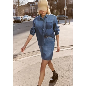 Kép 4/6 - Blúz-Ing - Studio Style Blouse,mid blue 2603