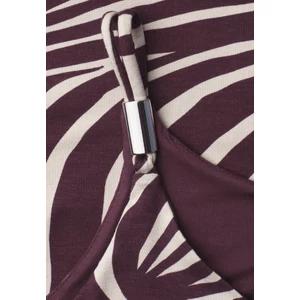 Kép 5/6 - Ing - printed v-neck top w.deco deta - 2606