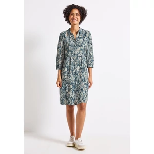 Kép 1/6 - Ruha - Shirt collar Tunic Dress_AOP 2507