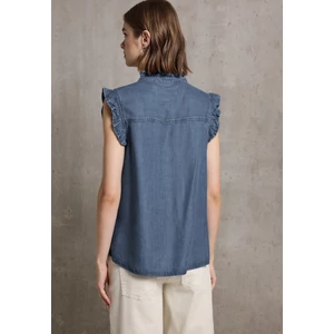 Kép 3/6 - Blúz-Ing - Studio Style Ruffle Blouse,Med 2507