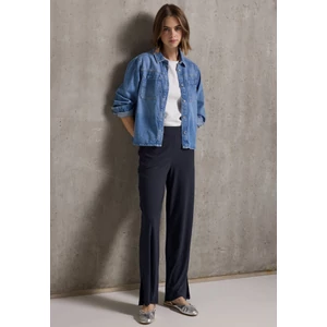 Kép 4/6 - Nadrág - Studio_Wide Leg Rib Jersey Sli 2507